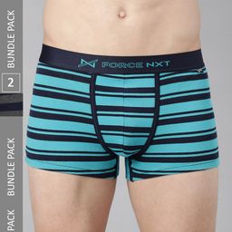 Force NXT Men Pack Of 2 Assorted Cotton Trunks-picture-7