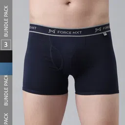 Force NXT Men Pack Of 3 Assorted Cotton Trunks-image-74