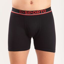 SPORTO Men Pack of 3 Black Solid Cotton Trunk-picture-32