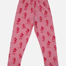 Bodycare Infant Girls Mickey Mouse Printed Mid-Rise Pure Cotton Track Pant-image-94