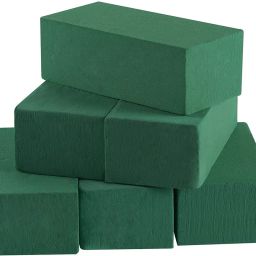 6 Pcs Wet and Dry Floral Foam Blocks Flower Arrangement or DIY Craft Polypropylene Flower Basket-40