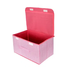 Kuber Industries White & Pink 4 Pieces Printed Multi-Utility Organisers image 2