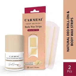 carmesi Deep Nourish Body Wax Strips (20 strips, 4 post-wax wipes) + Sweet Summer Deodorant Roll-on - For Women-picture-27