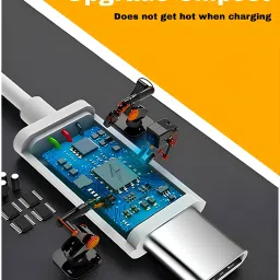 Anymobile USB Type C Cable 2 A 1 m 65W_10V/6.5A VOOC/DART/WARP/DASH/SUPERVOOC/SUPERDART FAST CHARGER image 2