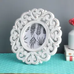 White Engineered Wood Decorative Hand Crafted Photo Frame by The Urban Store-picture-5