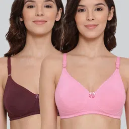 LYRA Pack Of 2 Combed Cotton Seamless Moulded Encircled Bra-image-27
