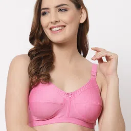 CUKOO Pink Solid Everyday Bra - Non padded-image-21