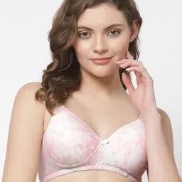 CUKOO Pink & White Abstract Bra Lightly Padded-image-8