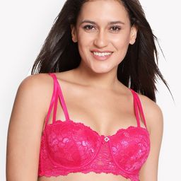 Susie Fuchsia Pink Underwired Lightly Padded Bra-picture-16