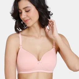 Zivame Pink Non Padded Maternity Bra-57
