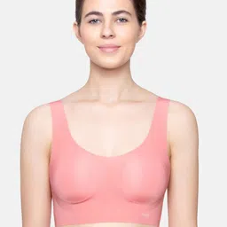 Sloggi Pink Removable Padded Wireless Anti-Odour No Sag Bra-12