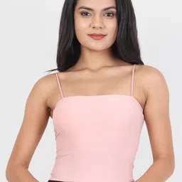 Lebami Pink Solid Seamless Bralette Bra-48