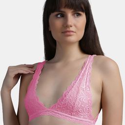 N-Gal Women Non-Padded Non-Wired Pink Bra-image-79