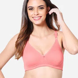 VStar Pink Non Padded Seamless T-Shirt Bra-image-90