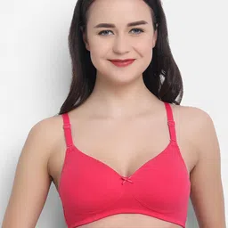 VStar Pink Solid Lightly Padded Everyday Bra-image-19