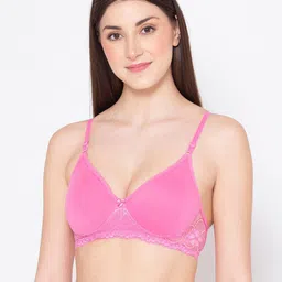 GROVERSONS Paris Beauty Women Pink Non Padded Non Wired T-shirt Bra-14