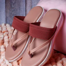 AROOM Women Pink Flats-12