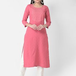 Span Floral Printed Straight Kurta-image-92