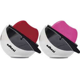Adbeni Set of 2 Lip Shape Waterproof Matte Lipstick 5g Each - Pink+Red-31