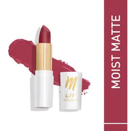 MyGlamm LIT Moist Lightweight & Hydrating Matte Lipstick - Pink Rose-45