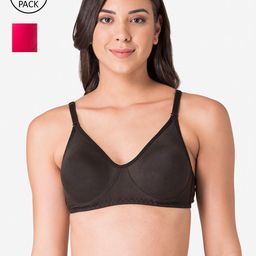 KOMLI Women Pack Of 2 Non-Wired Full Coverage T-Shirt Bra-image-78