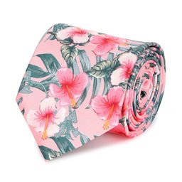 Tossido Men Pink & White Printed Broad Tie-image-102