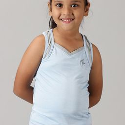 KiddoPanti Girls V-Neck Racer Back Tank Top-image-52