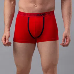 UnderJeans by Spykar Pack Of 2 Outer Elastic Trunk 16864082-1-16864234- image 2