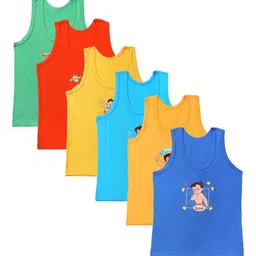 Bodycare Kids Boys Pack Of 6 Assorted Chhota Bheem Innerwear Tank Vests-image-50