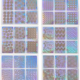 144 Pcs Waterproof Nail Art Self Adhesive 3D Stickers DIY Decoration Manicure Tool - Random Designs-19