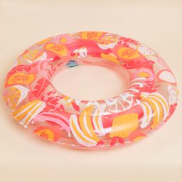 Swimming Ring Inflatable 65 CM for 6 To 9 Years Transparent Pink-picture-25