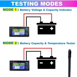 amicisense 10-100V Lcd Lead Acid Lithium Battery Capacity Indicator Voltmeter Digital Battery Tester image 2