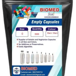 Pharma raw materials size 0 Black/Black Empty capsules-4