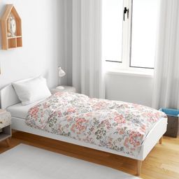 Divine Casa Red & White Floral AC Room 120 GSM Single Bed Blanket-image-5