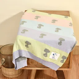 MiArcus Grey Peanuts Snoopy Printed Mini Me Summer Single Bed Blanket-9