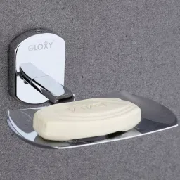 Rustproof Soap Case | Wall Mounted Square Shape Soap Stand for Bathroom Stainless Steel Toilet Paper Holder-image-1
