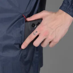 Colorblock Men Raincoat-image-13