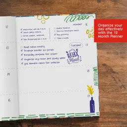 zaslan Undated Daily & Journal to Schedule Day, To-Do List, 2025 Regular Planner 160+ Stickers 231 Pages image 5