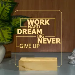 Inspirational Lamp Work Hard Dream Big Never give up Light Gifts Table Lamp-image-15