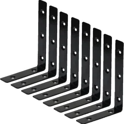 L Shelf Brackets 8" x 6", Heavy Duty and Extra Thick Shelving Brackets, Iron 8 Inch, 6 Inch Shelf Bracket-15