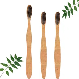 2 Kids and 1 Adults Neem Toothbrush with Charcoal and Biodegradable Handle Soft Toothbrush-image-101