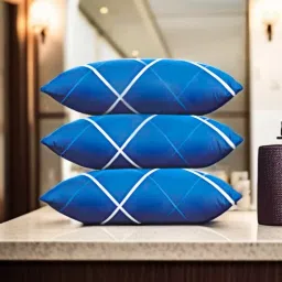 luxury Microfibre Solid Sleeping Pillow Pack of 3-image-75