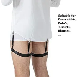 JS Enterprises ™ Shirt Stays For Men, Shirt Holder For Men, Adjustable Elastic Shirt Garter-64