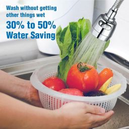 navjai 4pc Turbo Flex 360 Flexible Kitchen Tap Water Saving Filter Spout Shower Aerator Faucet Nozzle image 4
