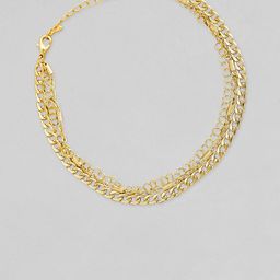 Rubans Gold-Plated Chain Style Anklet-image-40
