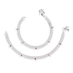 AanyaCentric Women Silver Plated Anklet-image-96