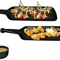 Exclusive (Pack of 3) Multipurpose Serving Platters for All Types of Snacks Sizzler Tray-8