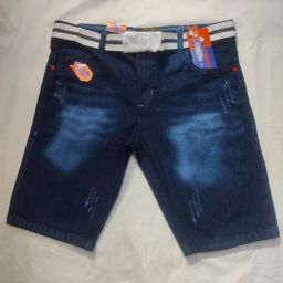 Solid Men Denim Blue Denim Shorts-image-76