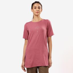 Soft Yoga Short Kurti for Women- Ash Pink-image-95
