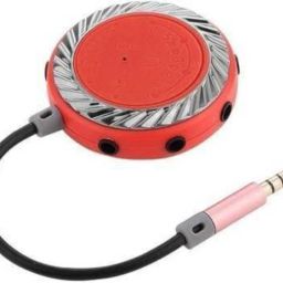 Iris Grape Red ® 3.5MM Jack 9-Way Multi Earphone Headphone Mike Splitter Phone Laptop Audio Phone Converter-image-23